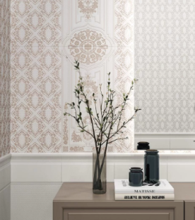 Плитка Kerama Marazzi Флориан белый плинтус (12х30) арт. FMF022R